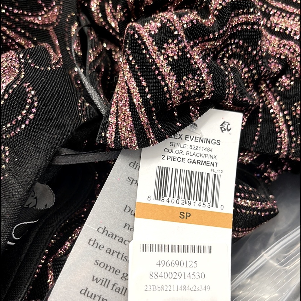 NEW Alex Evenings Black Embellished Formal Jacket & Tank Top Set - Picture 4 of 5